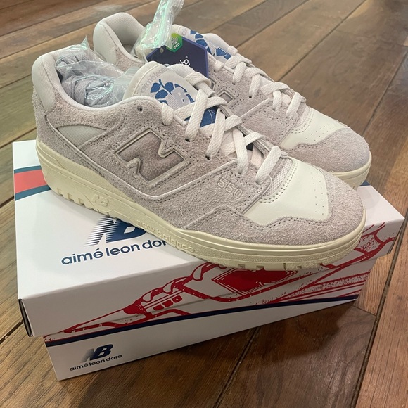 New Balance x Aime Leon Dore 550 Grey Suede - Picture 5 of 8